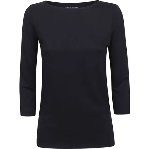 Long Sleeve Tops , Damen, Größe: S - majestic filatures - Modalova