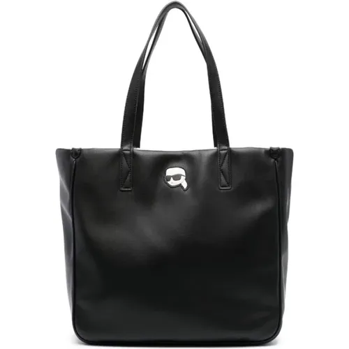 Reversible Shearling Tote Bag , female, Sizes: ONE SIZE - Karl Lagerfeld - Modalova