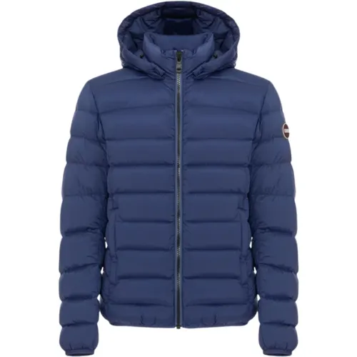 Short Men's Hooded Puffer Jacket , male, Sizes: XL - Colmar - Modalova
