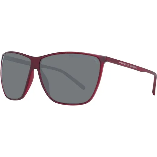 Rote Unisex-Sonnenbrille Quadratischer Stil , unisex, Größe: ONE Size - Porsche Design - Modalova