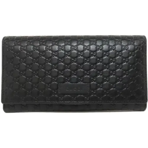 Pre-owned Leather wallets , female, Sizes: ONE SIZE - Gucci Vintage - Modalova