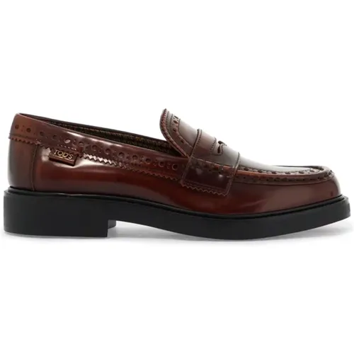 Vintage Brogue Loafers , Herren, Größe: 39 EU - TOD'S - Modalova