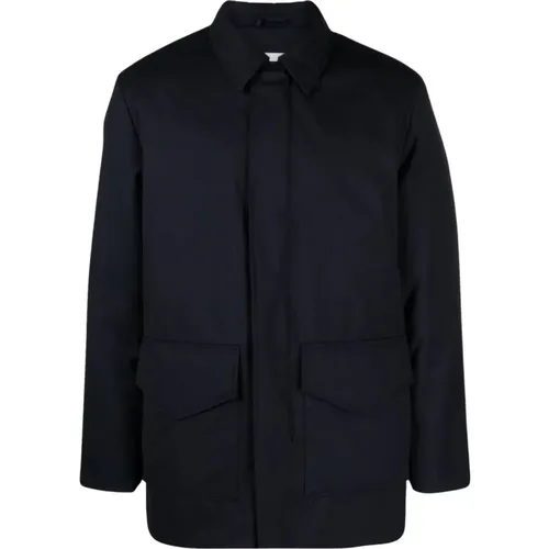 Virgin Wool Jacket with External Pockets , male, Sizes: M, XL - Aspesi - Modalova