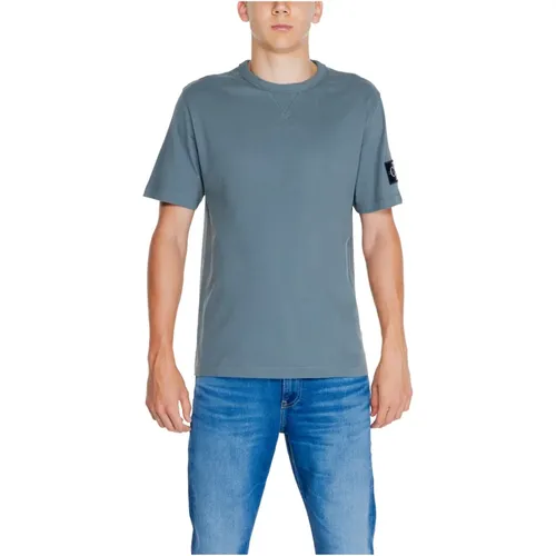 Regular Tee Herbst/Winter Kollektion Baumwolle , Herren, Größe: M - Calvin Klein Jeans - Modalova