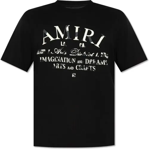 T-Shirt mit Logo , Herren, Größe: M - Amiri - Modalova