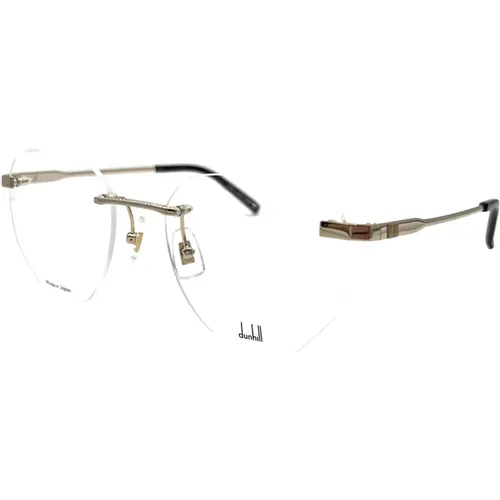 Metallic Optical Frames for Women , female, Sizes: 55 MM - Dunhill - Modalova