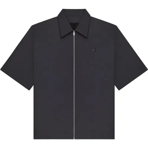 Schwarze Hemden mit 4G Metallstück - Givenchy - Modalova