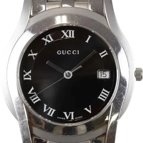 Pre-owned Stainless Steel watches , female, Sizes: ONE SIZE - Gucci Vintage - Modalova