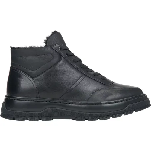 Men's Winter Ankle Boots with Fur Insulation Er00116133 , male, Sizes: 5 UK, 7 UK, 9 UK, 10 UK, 8 UK, 6 UK - Estro - Modalova