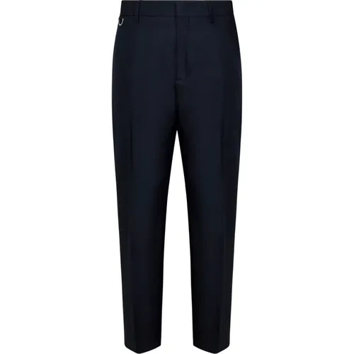 Tapered Leg Wool Blend Trousers , male, Sizes: W34, W36, W31, W30, W33, W32, W38, W40 - Low Brand - Modalova