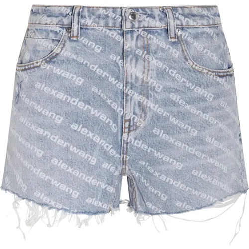 Denim Shorts , Damen, Größe: W27 - alexander wang - Modalova