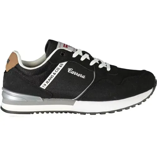 Schwarzer Polyester-Sneaker mit Schnürsenkeln , Herren, Größe: 41 EU - Carrera - Modalova