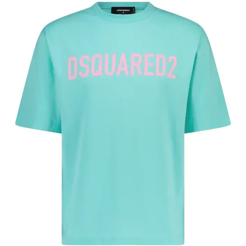 Logo-Print T-Shirt , Herren, Größe: S - Dsquared2 - Modalova