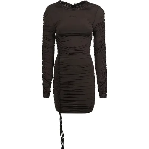Schwarzes Bodycon-Kleid mit Rüschenbesatz , Damen, Größe: XS - Rotate Birger Christensen - Modalova