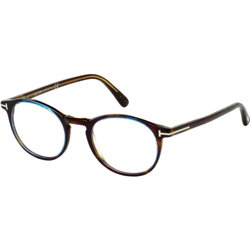 Stylish Eyewear Frames in Havana Azure , unisex, Sizes: 48 MM - Tom Ford - Modalova