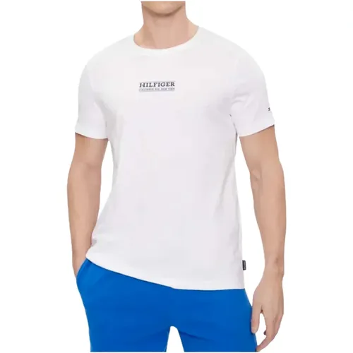 T-Shirt Kleines Hilfiger T-Shirt , Herren, Größe: M - Tommy Hilfiger - Modalova