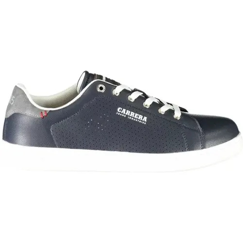 Blaue Polyester-Sneaker mit Schnürsenkeln , Herren, Größe: 44 EU - Carrera - Modalova