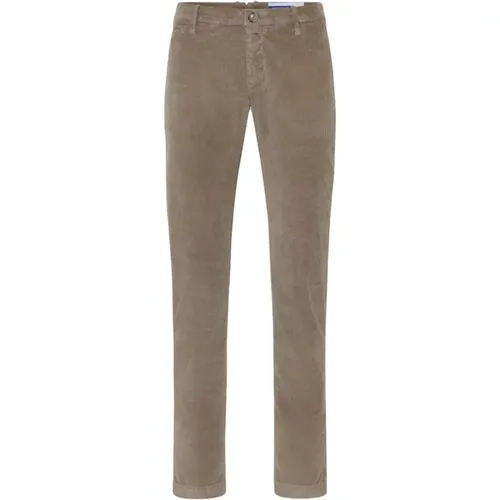 Slim-Fit Brown Corduroy Chinos , male, Sizes: W31, W32, W30, W36, W34, W35 - Jacob Cohën - Modalova