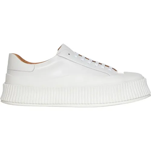 Lace-Up Sneakers for Men , male, Sizes: 10 UK, 9 UK, 6 UK, 11 UK, 8 UK, 5 UK - Jil Sander - Modalova