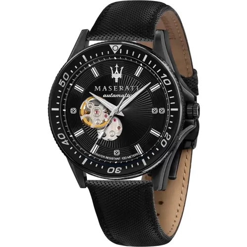Sfida Stainless Steel Watch , male, Sizes: ONE SIZE - Maserati - Modalova
