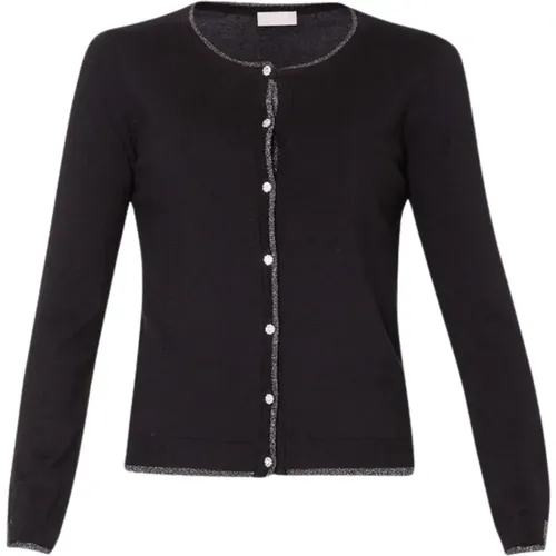 Viscose Cardigan Sweater , female, Sizes: M, XL, L, S, XS - Liu Jo - Modalova