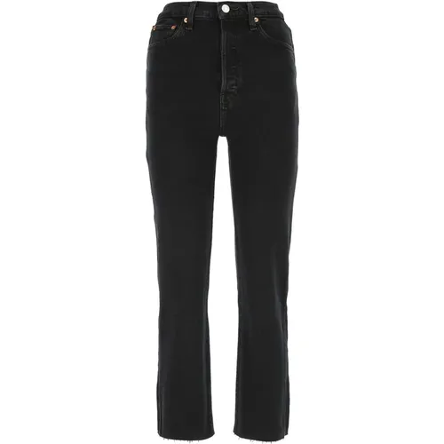 Klassische Straight Leg Jeans , Damen, Größe: W25 - Re/Done - Modalova