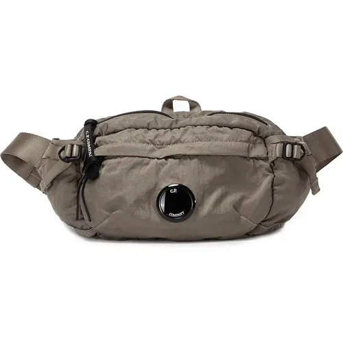 Nylon Bum Bag with Logo Lens , male, Sizes: ONE SIZE - C.P. Company - Modalova