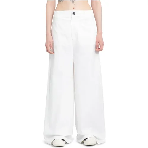 Wide Leg Cotton Trousers , female, Sizes: S, XS - Thom Krom - Modalova