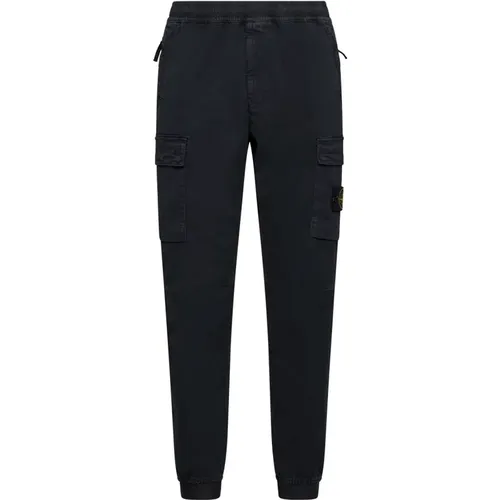 Tapered Cotton Trousers , male, Sizes: W29 - Stone Island - Modalova