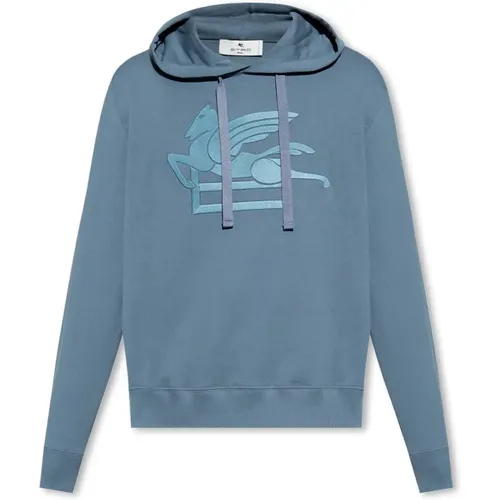 Baumwollhoodie mit Logo , Herren, Größe: M - ETRO - Modalova