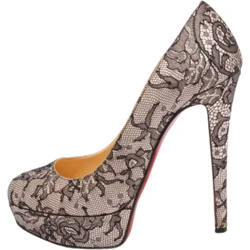 Pre-owned Lace heels , female, Sizes: 5 UK - Christian Louboutin Pre-owned - Modalova