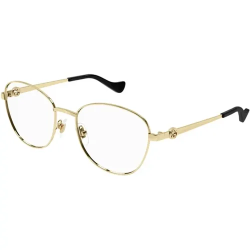 Goldrahmen Sonnenbrille Gg1601O 001 - Gucci - Modalova