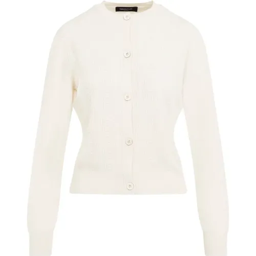 Luxurious White Sweater Aw24 , female, Sizes: XS - Fabiana Filippi - Modalova