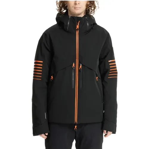 Protectum 7 Ski Jacket with Hood , male, Sizes: M, L - Emporio Armani EA7 - Modalova