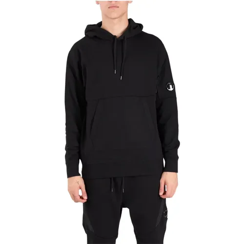 Baumwollkapuzenpullover mit Kängurutasche , Herren, Größe: 2XL - C.P. Company - Modalova