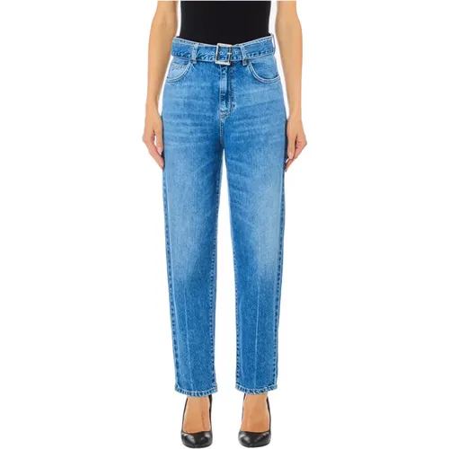 Boyfriend Jeans mit Stilvollem Gürtel , Damen, Größe: W26 - Liu Jo - Modalova