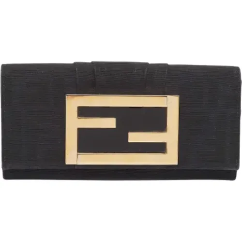 Pre-owned Leather wallets , female, Sizes: ONE SIZE - Fendi Vintage - Modalova