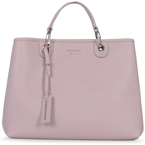 Rosa Shopping Tasche , Damen, Größe: ONE Size - Emporio Armani - Modalova