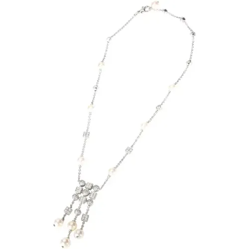 Pre-owned White Gold necklaces , female, Sizes: ONE SIZE - Bvlgari Vintage - Modalova