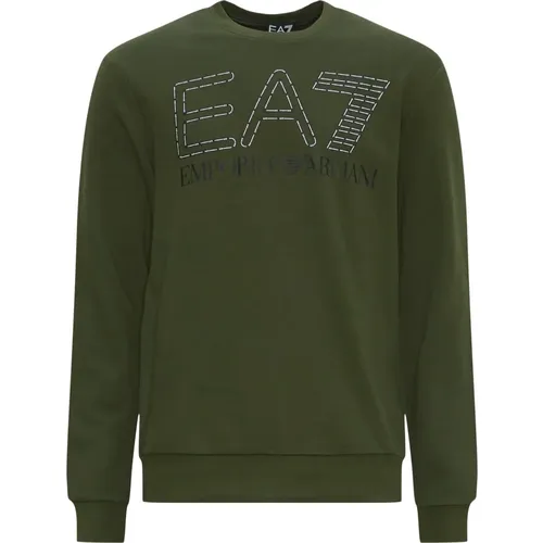 Classic Logo Sweatshirt , male, Sizes: L - Emporio Armani EA7 - Modalova