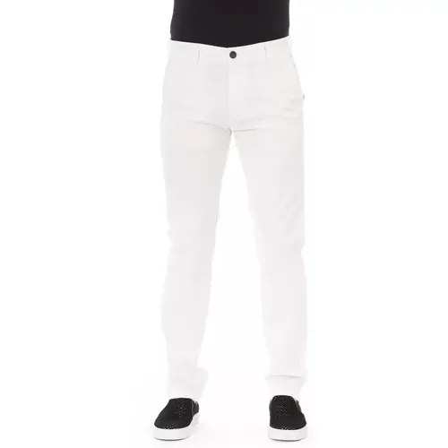 Elegante weiße Chino Hose , Herren, Größe: W30 - Baldinini - Modalova