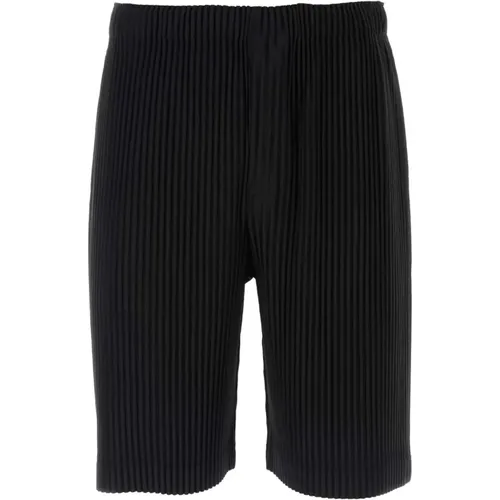 Polyester bermuda shorts , male, Sizes: L - Issey Miyake - Modalova