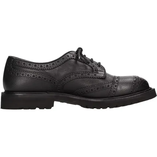 Flache Schuhe Schwarz , Herren, Größe: 44 1/2 EU - Tricker's - Modalova