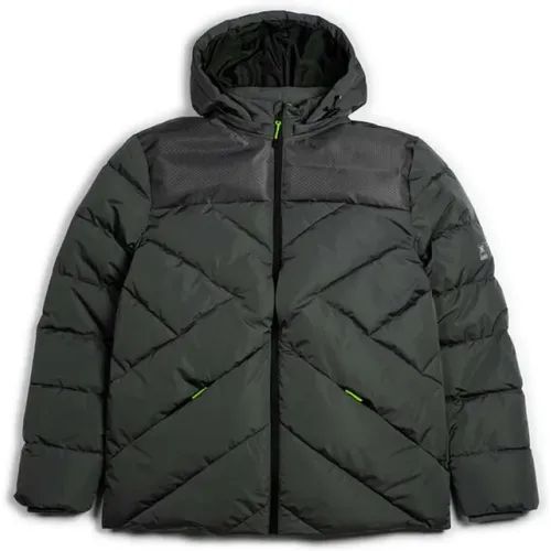 Puffer Cloud Jacke mit Abnehmbarer Kapuze , Herren, Größe: L - Munich - Modalova