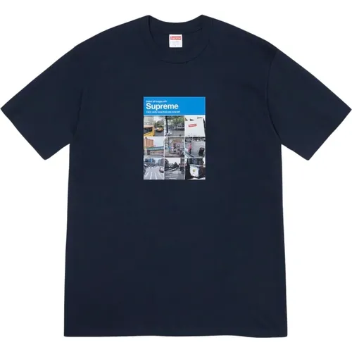 Limited Edition Verify Tee Navy , male, Sizes: M, L - Supreme - Modalova