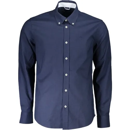 Cotton Shirt with Button-Down Collar , male, Sizes: S - North Sails - Modalova