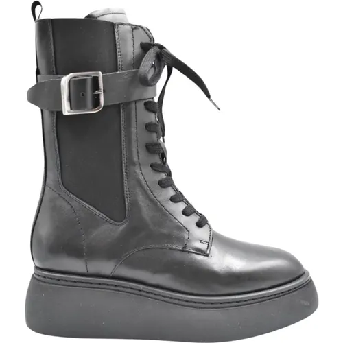 Schwarze flache Schuhe für Frauen , Damen, Größe: 38 EU - Janet & Janet - Modalova