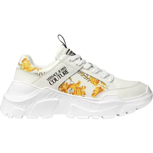 Chain Couture Low Top Schnürsneaker , Herren, Größe: 40 EU - Versace Jeans Couture - Modalova