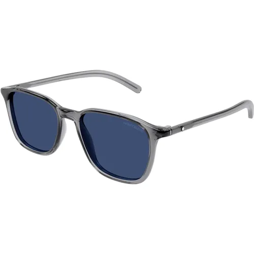 Stylische Sonnenbrille Mb0325S Farbe 002 , Herren, Größe: 53 MM - Montblanc - Modalova