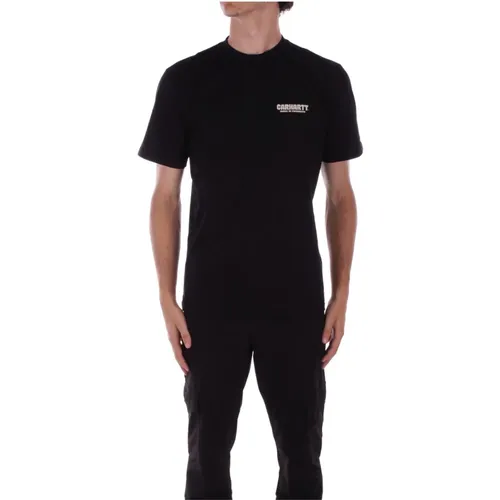 Schwarzes Logo Front T-Shirt , Herren, Größe: S - Carhartt WIP - Modalova